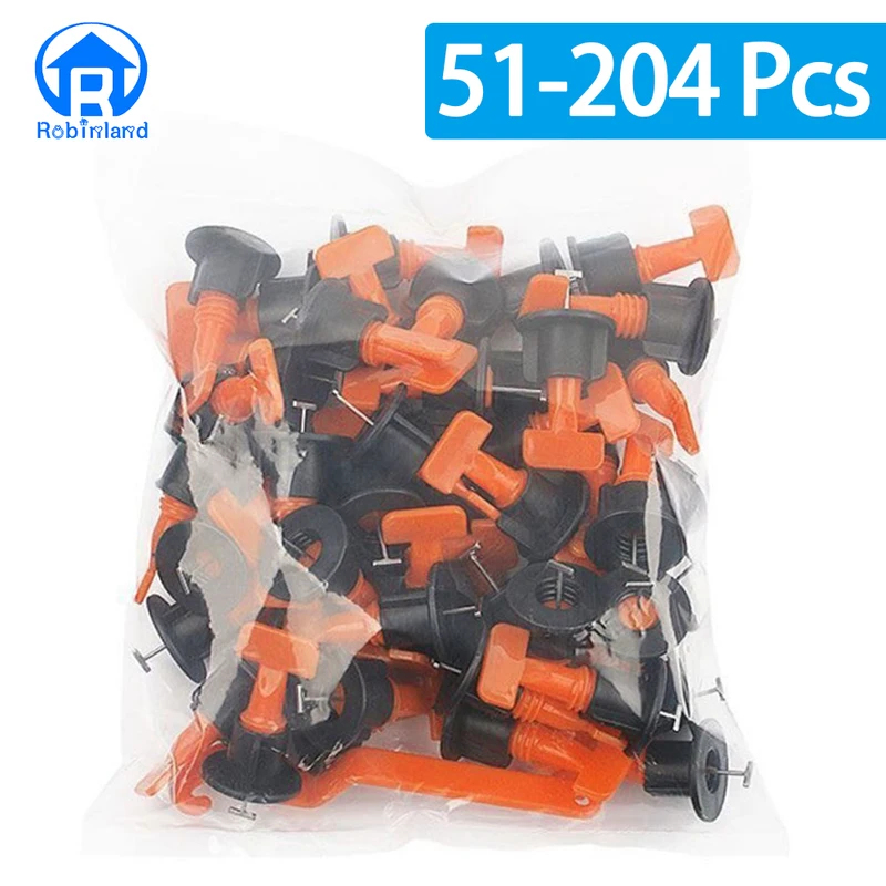 Ceramic Tile Floor - 51-204Pcs Floor Tile Leveling System Clips