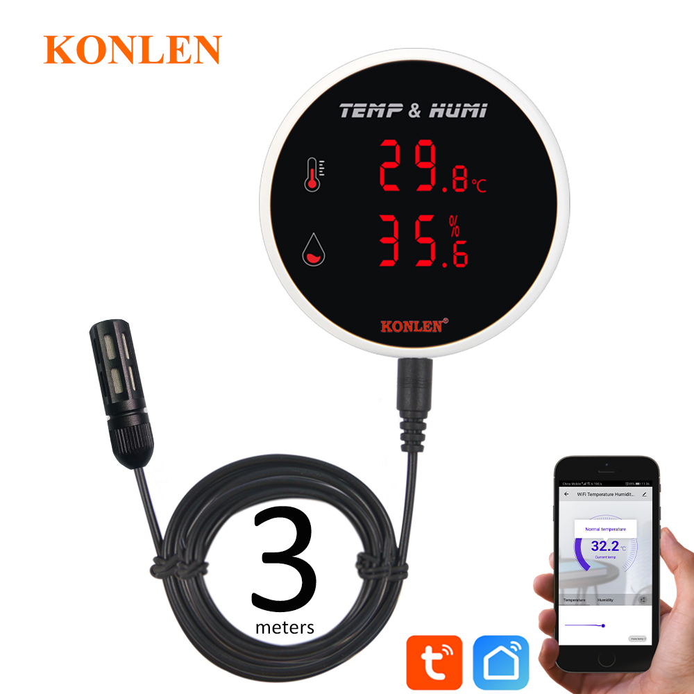Tuya WIFI Temperature Humidity - đánh giá và giá Digital Hygrometer Probe