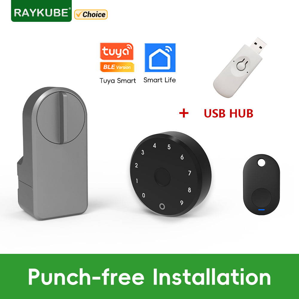 RAYKUBE A1 Pro Tuya BEL Smart  - đánh giá và giá Glass Door Hinge