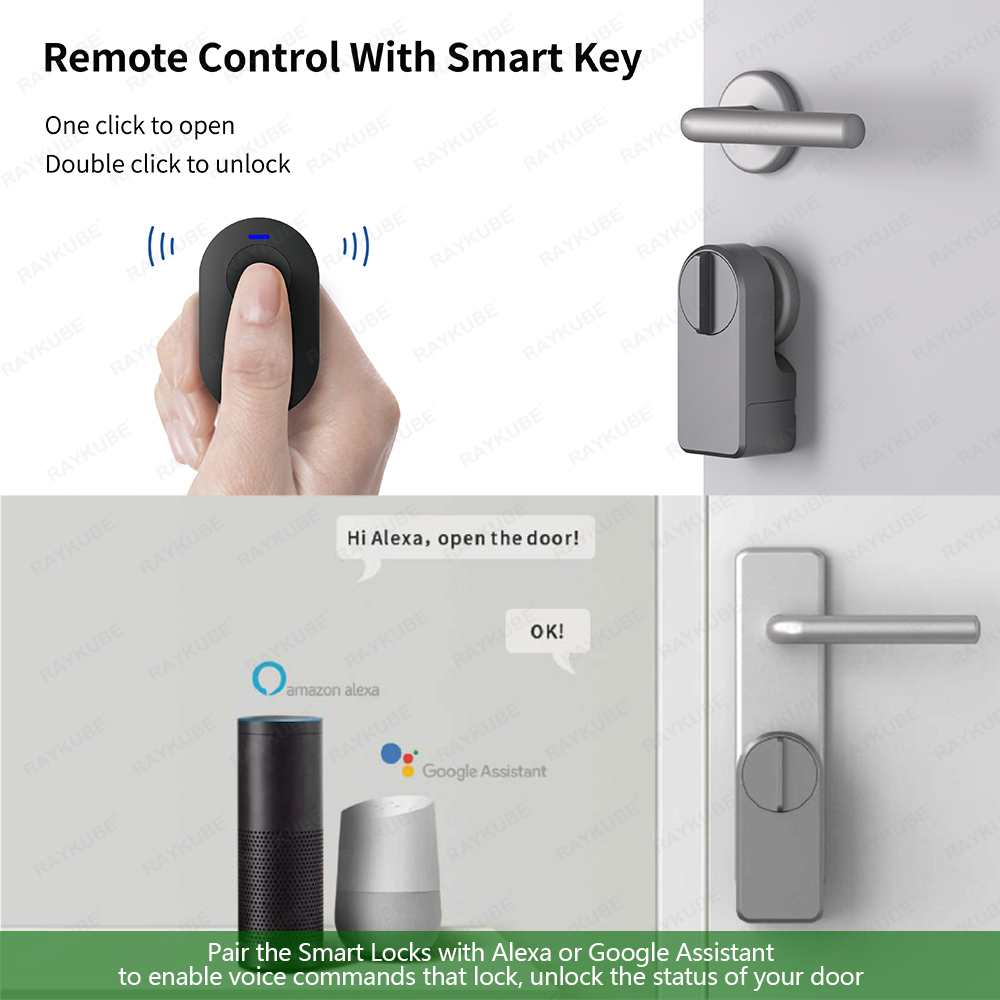 RAYKUBE A1 Pro Tuya BEL Smart  - đánh giá và giá Glass Door Hinge