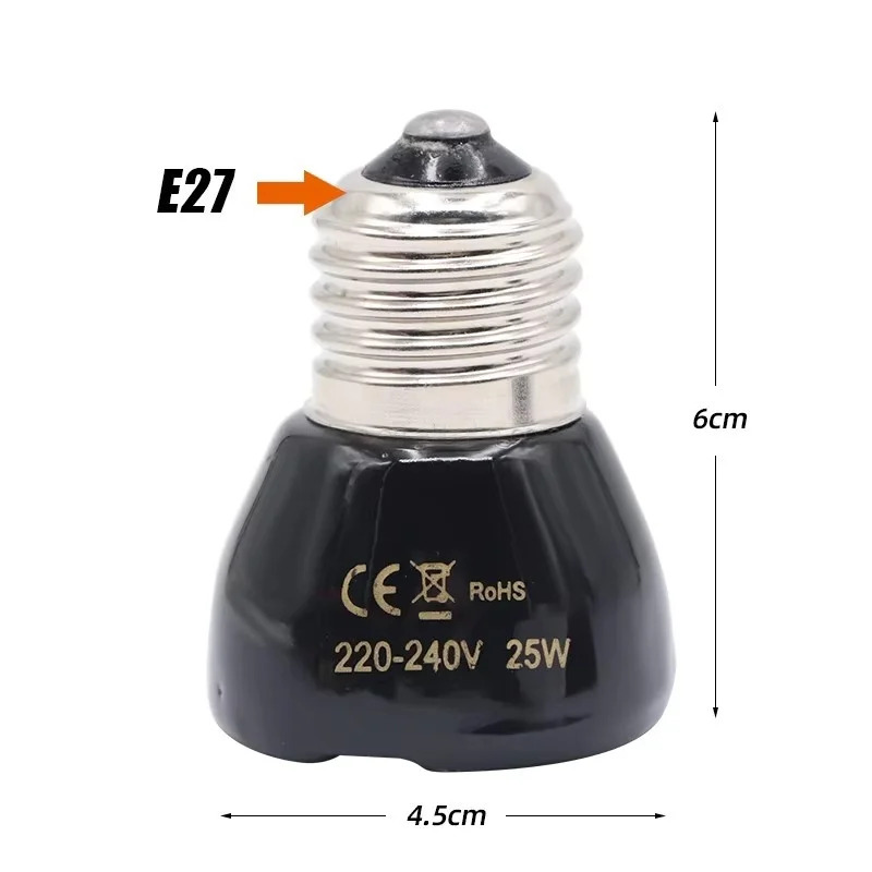 25/50/75/100W E27 Black Infrar - đánh giá và giá Ceramic Heat Emitter