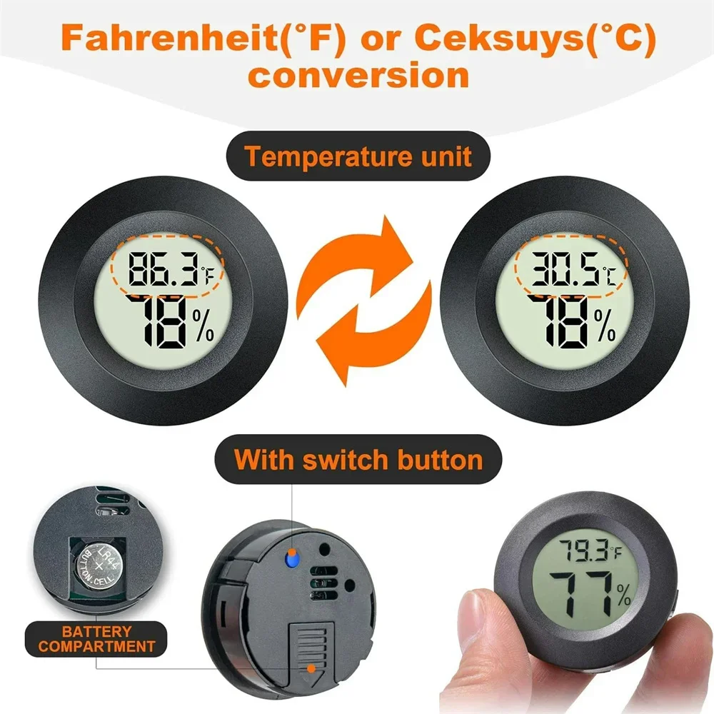 Mini Round Digital Thermometer - đánh giá và giá Digital Hygrometer Probe