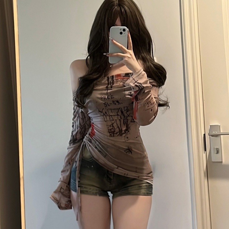 Long-Sleeved T-Shirt Spicy Gir - đánh giá và giá Screen Top Mesh