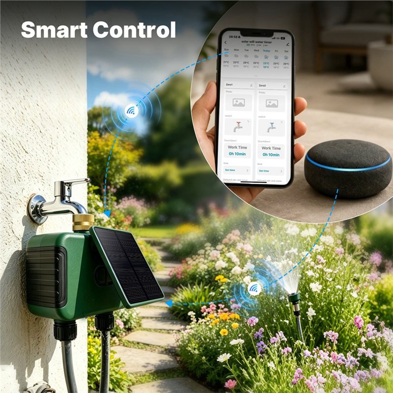 ABMR-Tuya Wifi Smart Solar Dua - đánh giá và giá Timer Dual Outlet