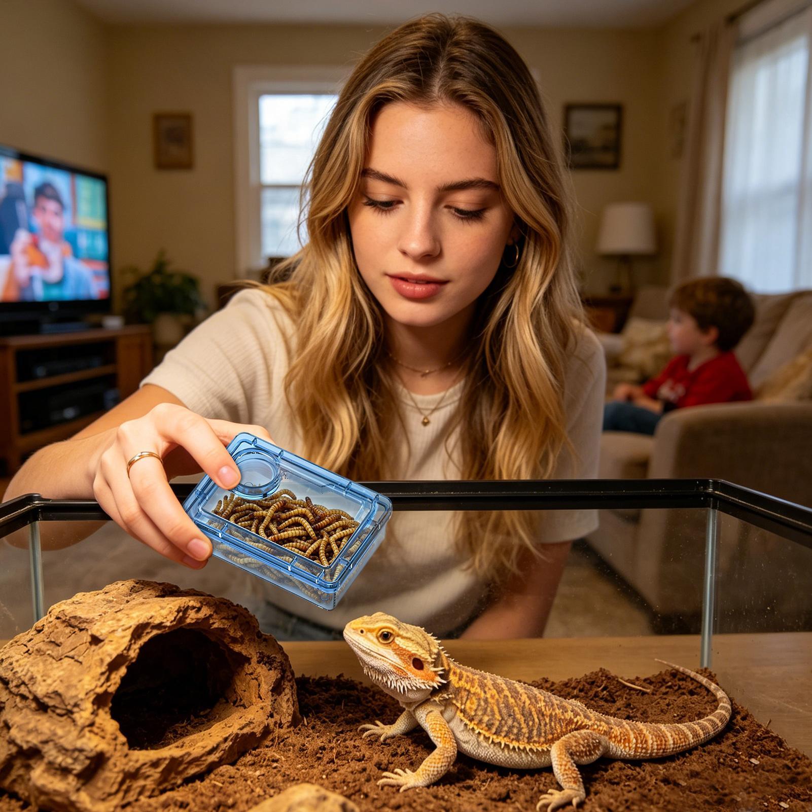 Reptile Escape Proof Feeding D - đánh giá và giá Calcium Powder Reptile