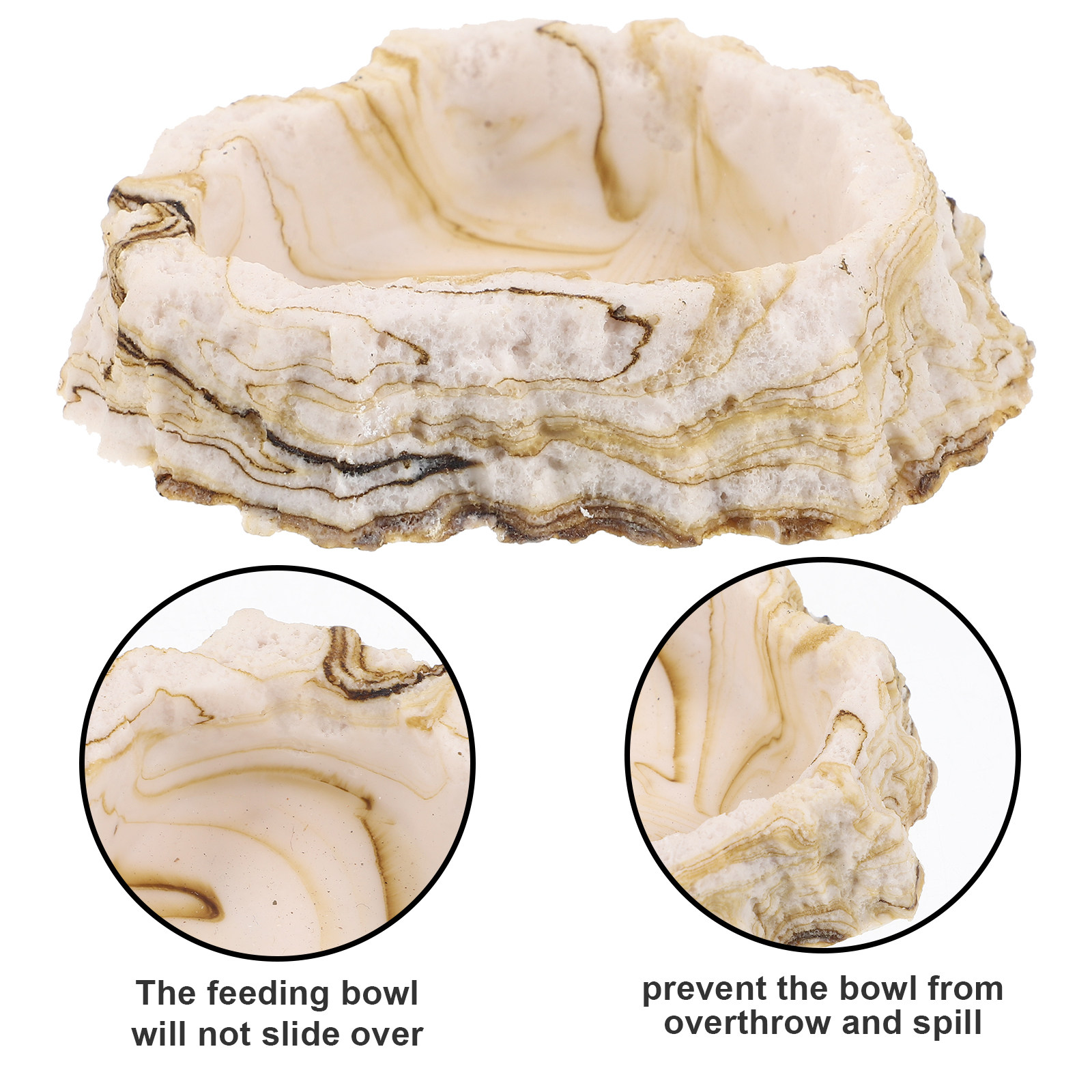Natural Rock Look Resin Reptil - đánh giá và giá Water Dish Reptile