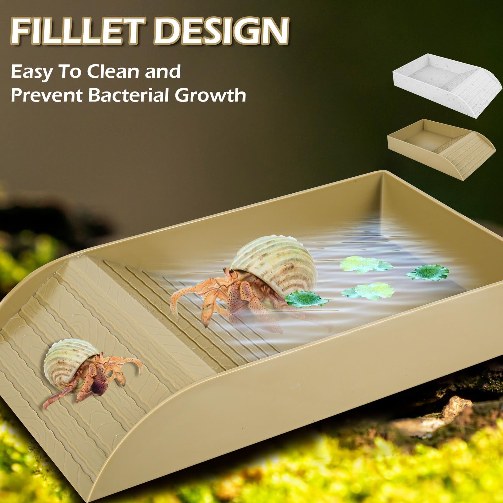 Anti Slip Tortoise Bath Dish T - đánh giá và giá Water Dish Reptile