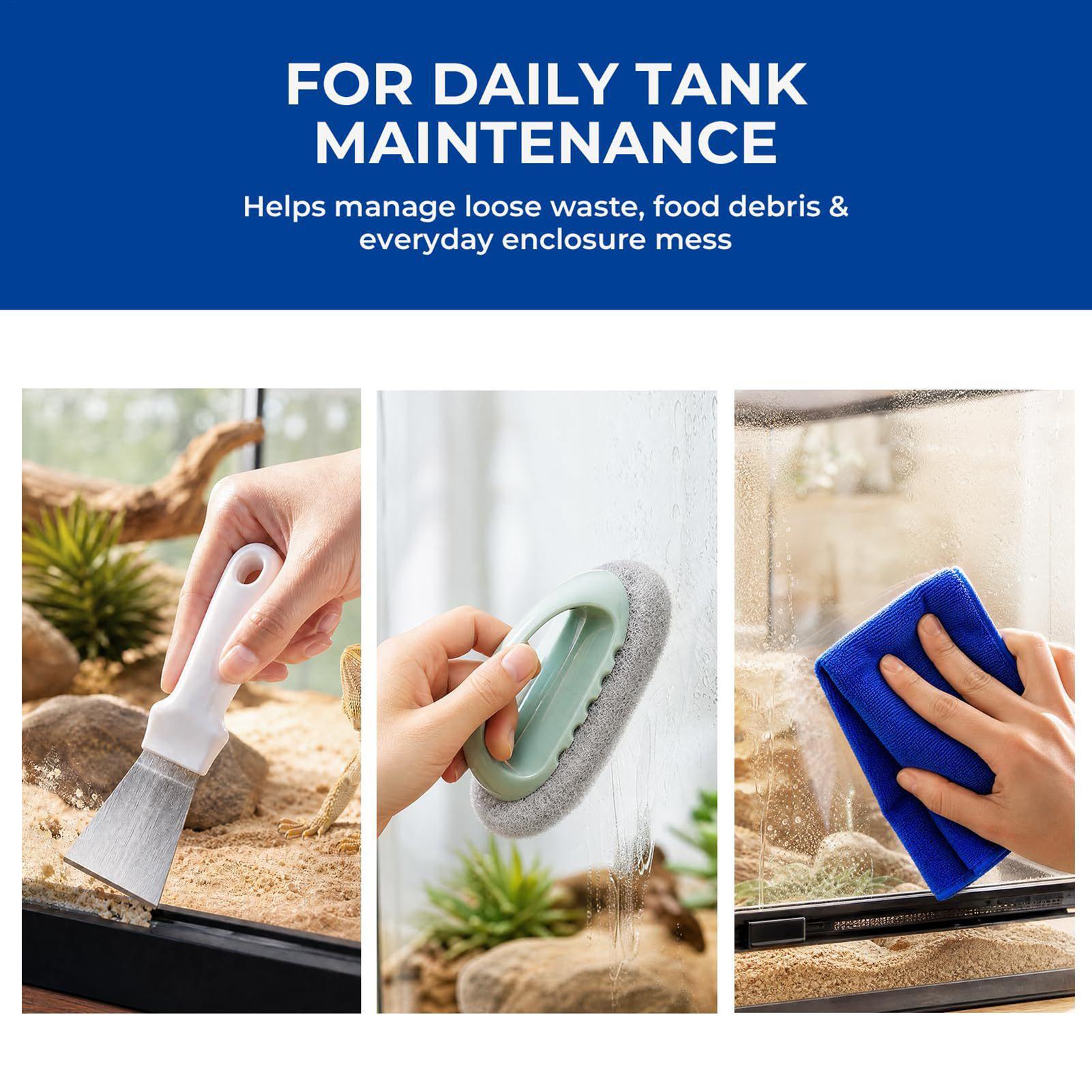 Reptile Tank Cleaning Kit With - đánh giá và giá Feeding Tong Stainless