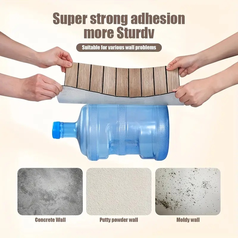 Self Adhesive Waterproof 3D Wa - đánh giá và giá Pvc Panel Background