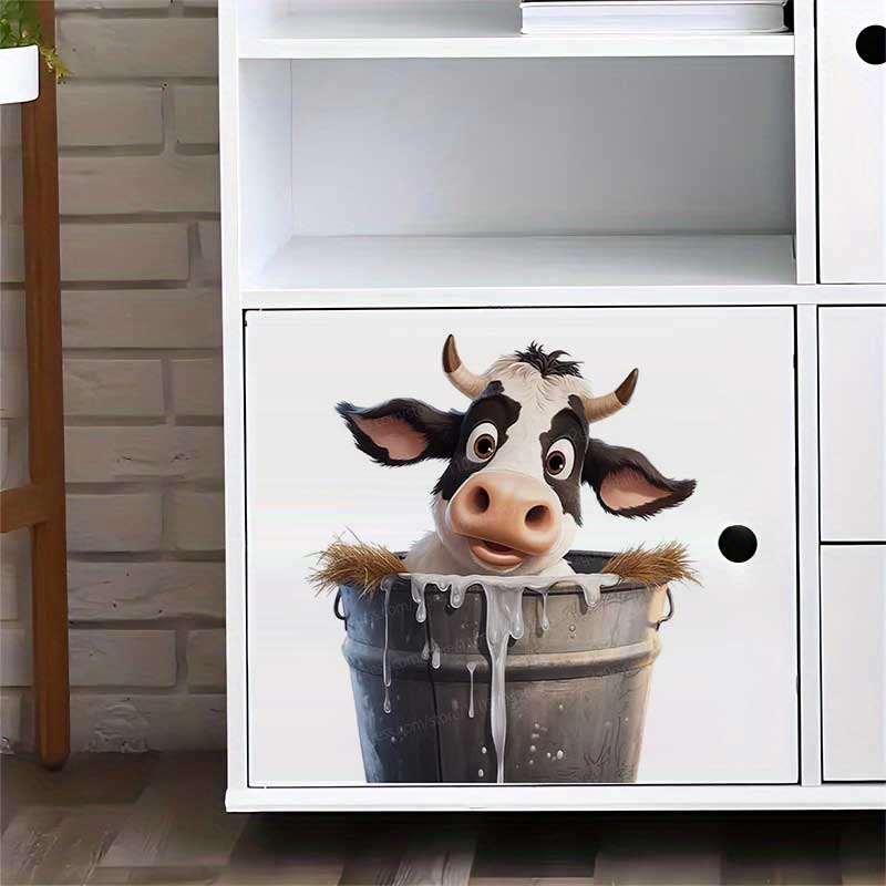 Cute Cow Wall Stickers Self-Ad - đánh giá và giá Pvc Panel Background