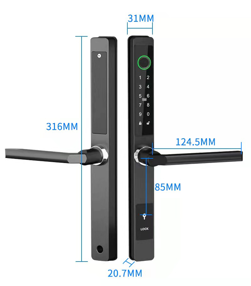 ZHDCOOKEY Biometric Digital Do - đánh giá và giá Glass Door Hinge