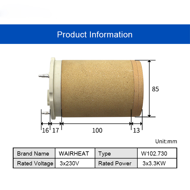 102.730 3*230V 3*3.3KW Electri - đánh giá và giá Ceramic Heat Emitter