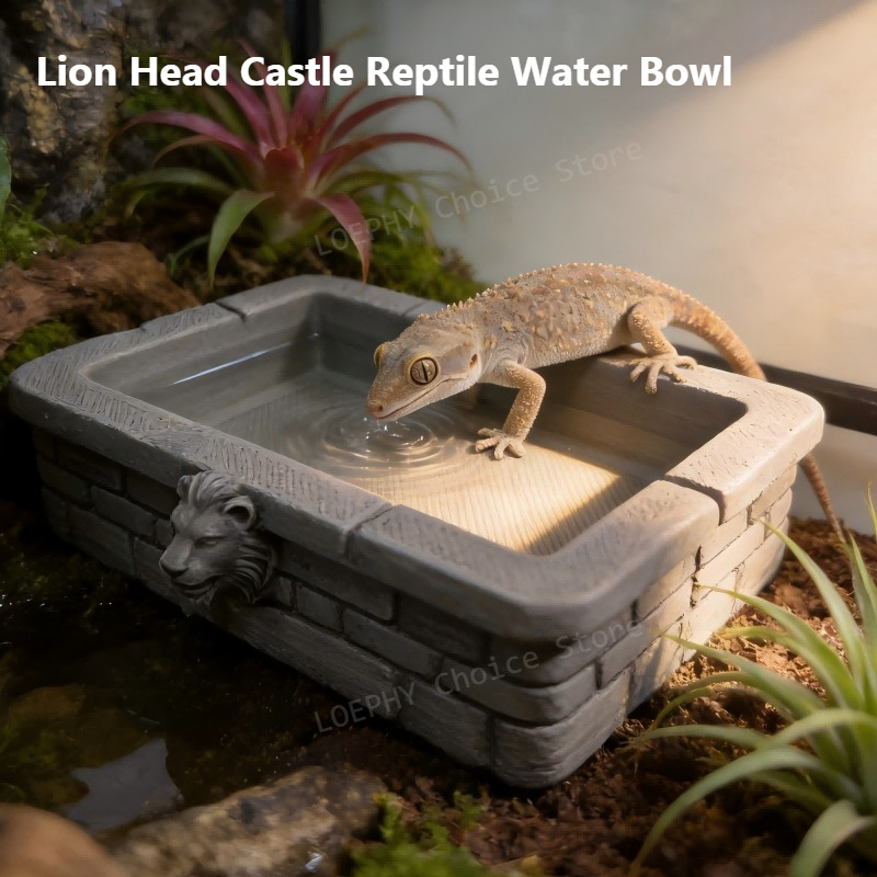 Castle Reptile Water Bowl Lion - đánh giá và giá Water Dish Reptile