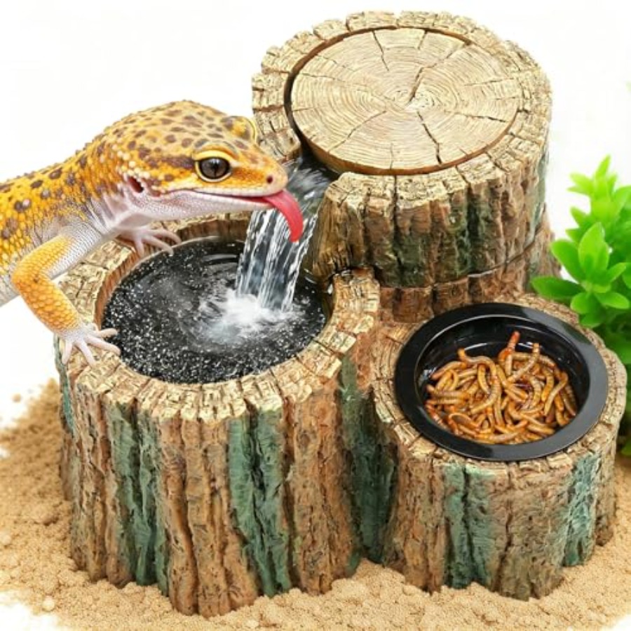 2 in 1 Reptile Water Fountain  - đánh giá và giá Water Dish Reptile