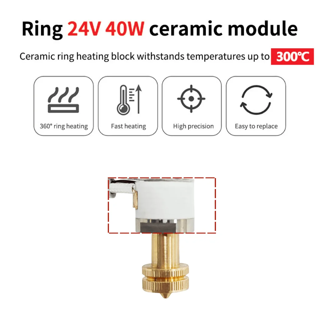 For E3D Revo Hotend Kit V6 Rad - đánh giá và giá Ceramic Heat Emitter